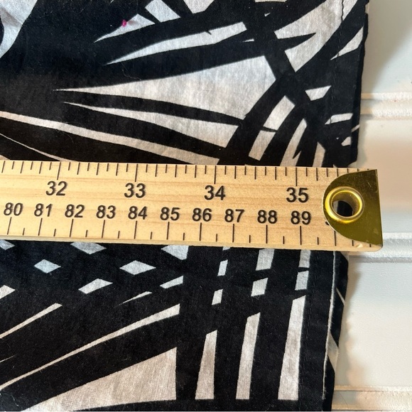 Merona Women's Black White Lightweight Dress Or Swimsuit Coverup Size Large - Picture 4 of 10